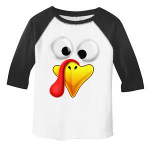 Thanksgiving Turkey Face Matching Family Costume Gift Toddler Fine Jersey T-Shirt