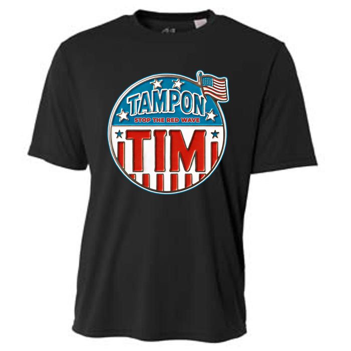 Tampon Tim Funny Patriotic Campaign Design Cooling Performance Crew T-Shirt