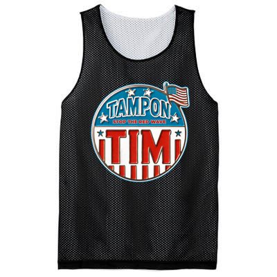 Tampon Tim Funny Patriotic Campaign Design Mesh Reversible Basketball Jersey Tank