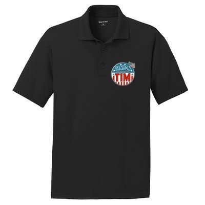 Tampon Tim Funny Patriotic Campaign Design PosiCharge RacerMesh Polo