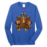 Thanksgiving Turkey Football Player Funny Long Sleeve Shirt