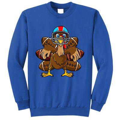 Thanksgiving Turkey Football Player Funny Sweatshirt