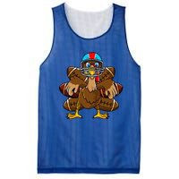 Thanksgiving Turkey Football Player Funny Mesh Reversible Basketball Jersey Tank