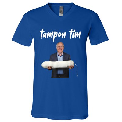 Tampon Tim Funny Tim Walz Joke V-Neck T-Shirt