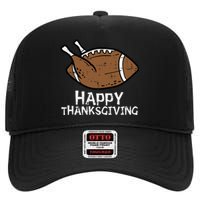 Thanksgiving Turkey Football Sports Celebration High Crown Mesh Back Trucker Hat