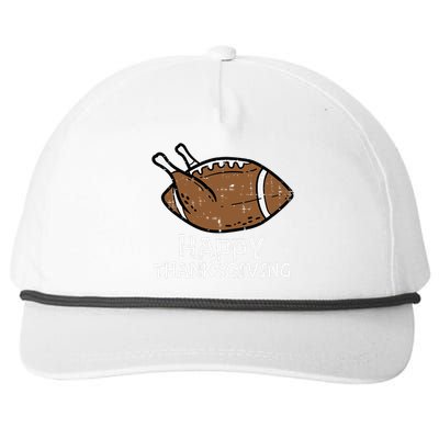 Thanksgiving Turkey Football Sports Celebration Snapback Five-Panel Rope Hat