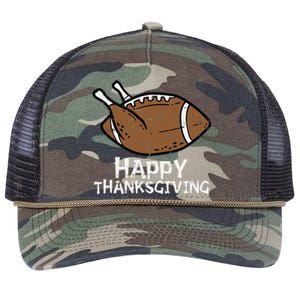 Thanksgiving Turkey Football Sports Celebration Retro Rope Trucker Hat Cap