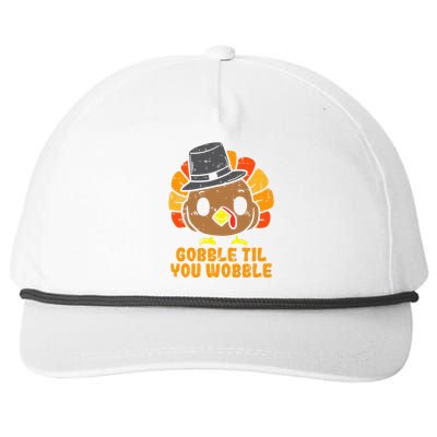 Thanksgiving Turkey Feast Celebration Snapback Five-Panel Rope Hat