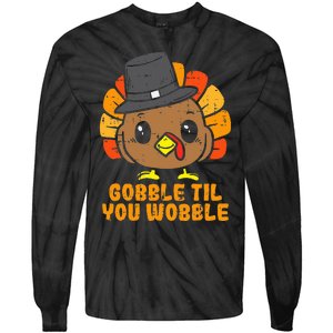 Thanksgiving Turkey Feast Celebration Tie-Dye Long Sleeve Shirt