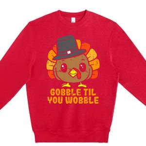 Thanksgiving Turkey Feast Celebration Premium Crewneck Sweatshirt