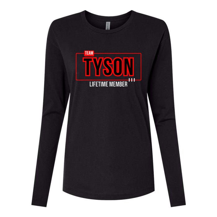 Team Tyson Family Personalized Name Vintage Tyson Womens Cotton Relaxed Long Sleeve T-Shirt