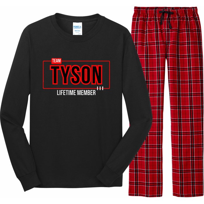 Team Tyson Family Personalized Name Vintage Tyson Long Sleeve Pajama Set