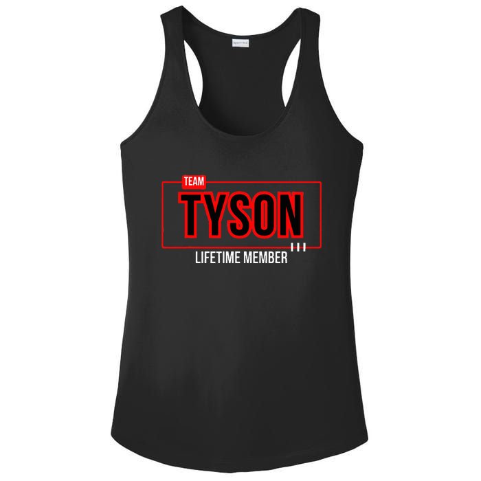 Team Tyson Family Personalized Name Vintage Tyson Ladies PosiCharge Competitor Racerback Tank