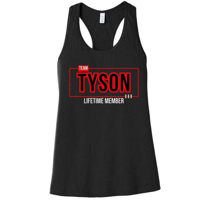 Team Tyson Family Personalized Name Vintage Tyson Women's Racerback Tank