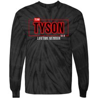 Team Tyson Family Personalized Name Vintage Tyson Tie-Dye Long Sleeve Shirt