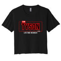 Team Tyson Family Personalized Name Vintage Tyson Women's Crop Top Tee