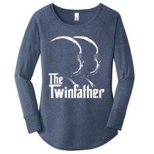 The Twinfather Funny Father Of Twins Dad Gift Women's Perfect Tri Tunic Long Sleeve Shirt