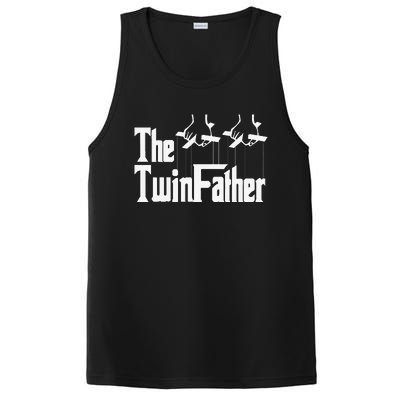 The TwinFather Funny Father Of Twins Funny Dad Fathers Day Gift PosiCharge Competitor Tank