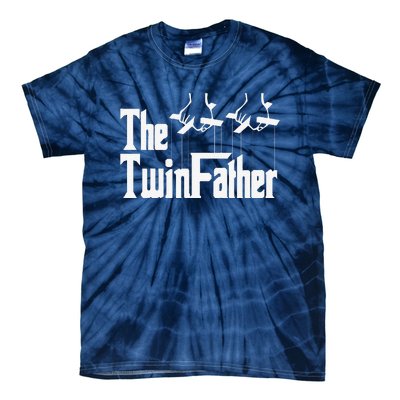 The TwinFather Funny Father Of Twins Funny Dad Fathers Day Gift Tie-Dye T-Shirt