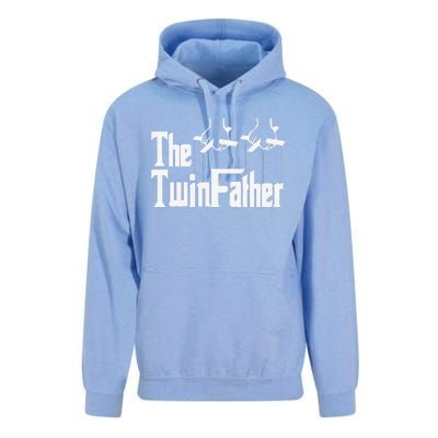 The TwinFather Funny Father Of Twins Funny Dad Fathers Day Gift Unisex Surf Hoodie