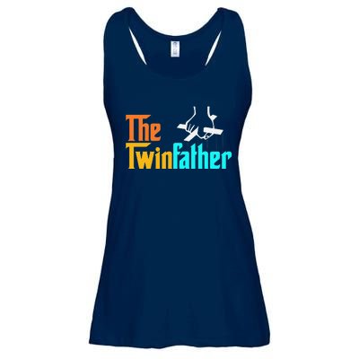 The TwinFather Funny Father Of Twins Funny Dad Fathers Day Ladies Essential Flowy Tank