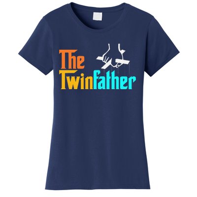 The TwinFather Funny Father Of Twins Funny Dad Fathers Day Women's T-Shirt