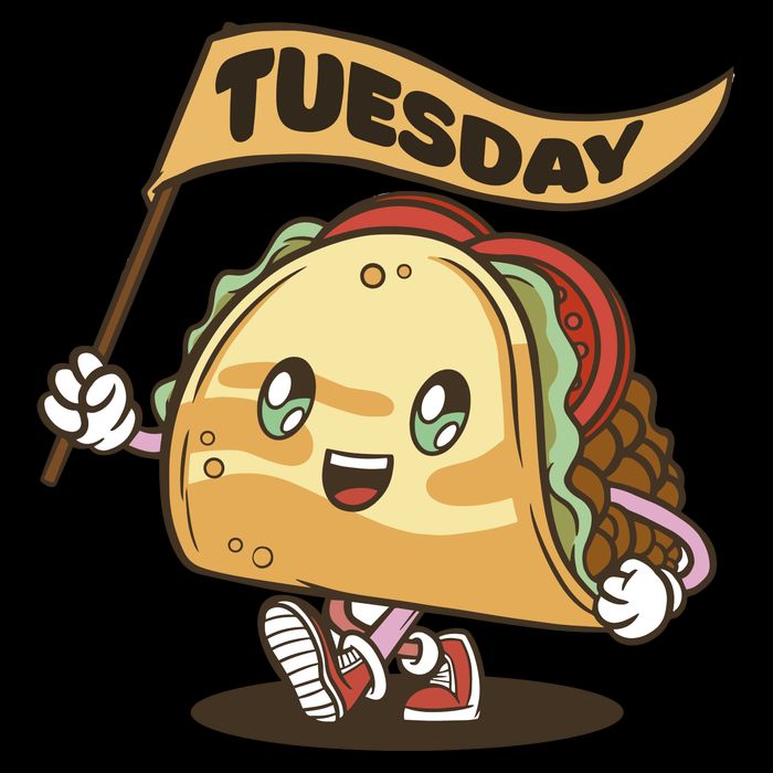 Taco Tuesday Festive 7-Panel Snapback Hat