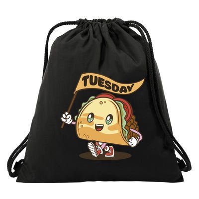Taco Tuesday Festive Drawstring Bag