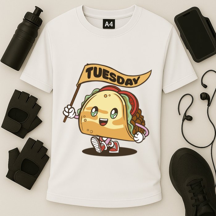 Taco Tuesday Festive Cooling Performance Crew T-Shirt