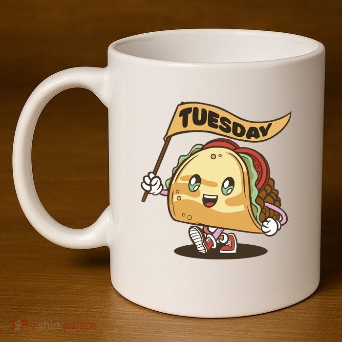 Taco Tuesday Festive 11oz C Handle Ceramic Mug