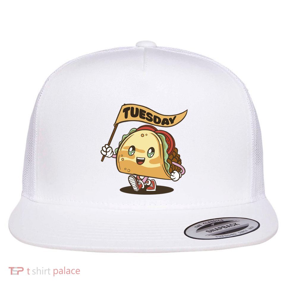 Taco Tuesday Festive Flat Bill Trucker Hat