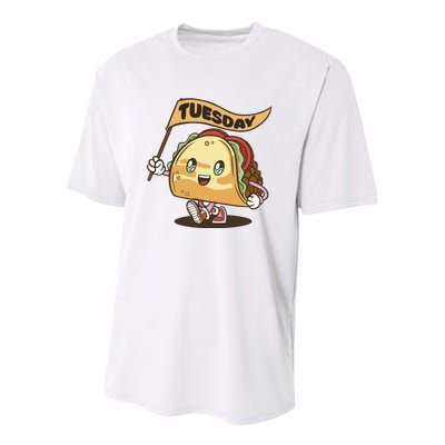 Taco Tuesday Festive Youth Performance Sprint T-Shirt