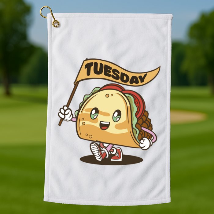Taco Tuesday Festive Golf Towel