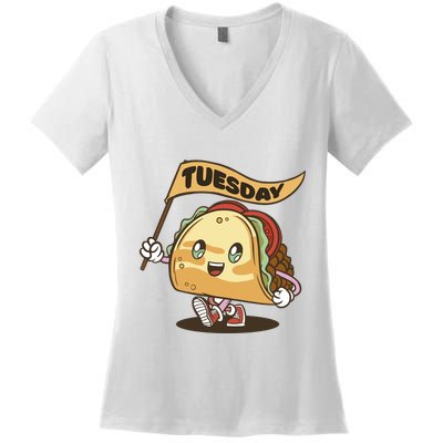 Taco Tuesday Festive Women's V-Neck T-Shirt