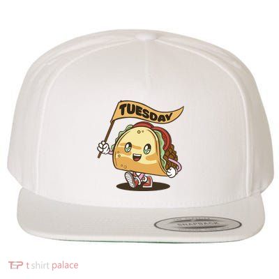 Taco Tuesday Festive Wool Snapback Cap