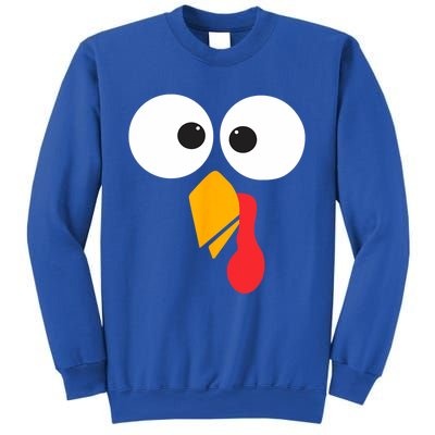 Thanksgiving Turkey Face Matching Family Costume Cute Gift Sweatshirt