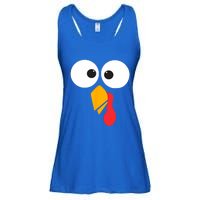 Thanksgiving Turkey Face Matching Family Costume Cute Gift Ladies Essential Flowy Tank