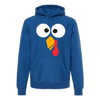 Thanksgiving Turkey Face Matching Family Costume Cute Gift Premium Hoodie