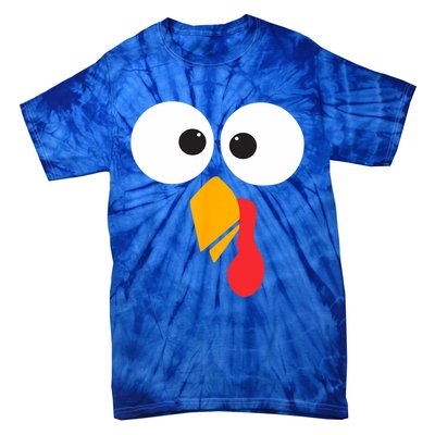 Thanksgiving Turkey Face Matching Family Costume Cute Gift Tie-Dye T-Shirt