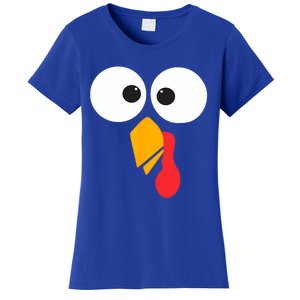 Thanksgiving Turkey Face Matching Family Costume Cute Gift Women's T-Shirt