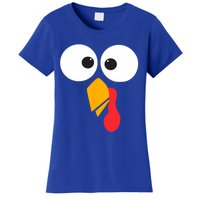 Thanksgiving Turkey Face Matching Family Costume Cute Gift Women's T-Shirt