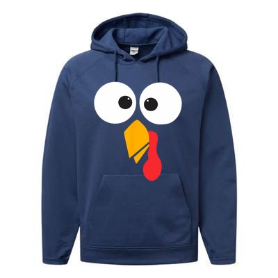 Thanksgiving Turkey Face Matching Family Costume Cute Gift Performance Fleece Hoodie