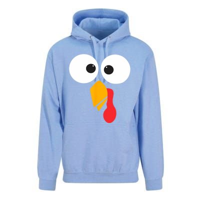 Thanksgiving Turkey Face Matching Family Costume Cute Gift Unisex Surf Hoodie