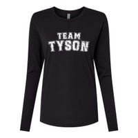 Team Tyson Family Personalized Name Tyson Vintage Womens Cotton Relaxed Long Sleeve T-Shirt