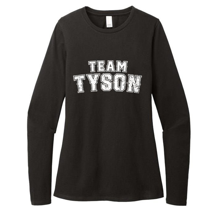 Team Tyson Family Personalized Name Tyson Vintage Womens CVC Long Sleeve Shirt