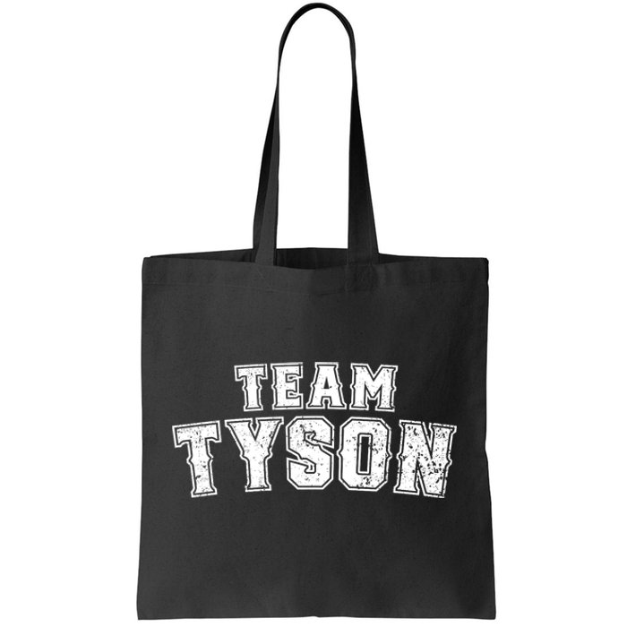 Team Tyson Family Personalized Name Tyson Vintage Tote Bag