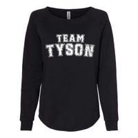 Team Tyson Family Personalized Name Tyson Vintage Womens California Wash Sweatshirt