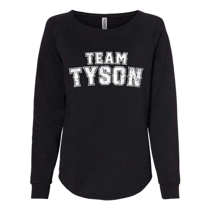 Team Tyson Family Personalized Name Tyson Vintage Womens California Wash Sweatshirt