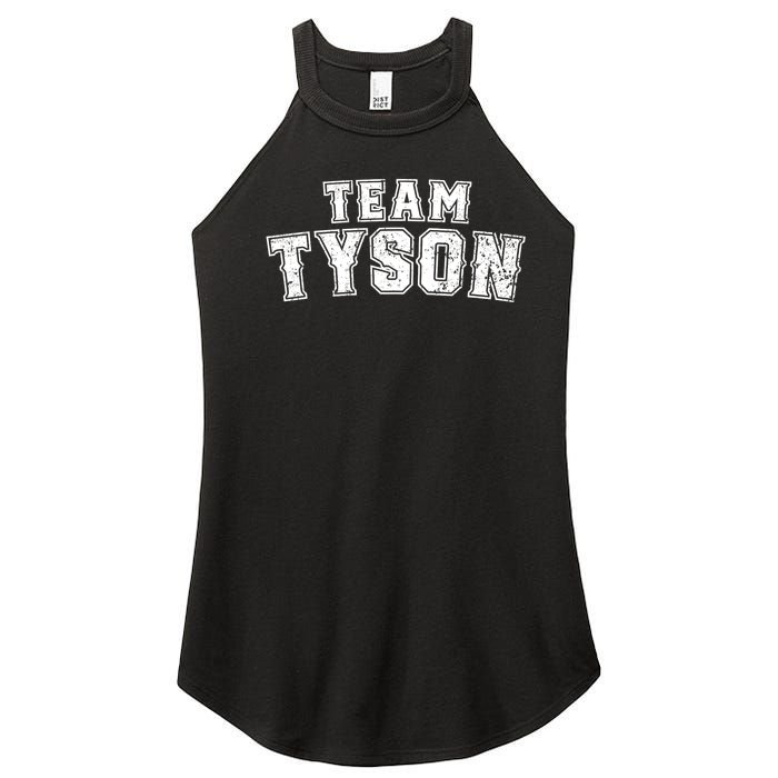 Team Tyson Family Personalized Name Tyson Vintage Women's Perfect Tri Rocker Tank