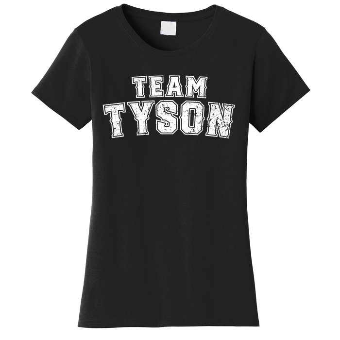 Team Tyson Family Personalized Name Tyson Vintage Women's T-Shirt